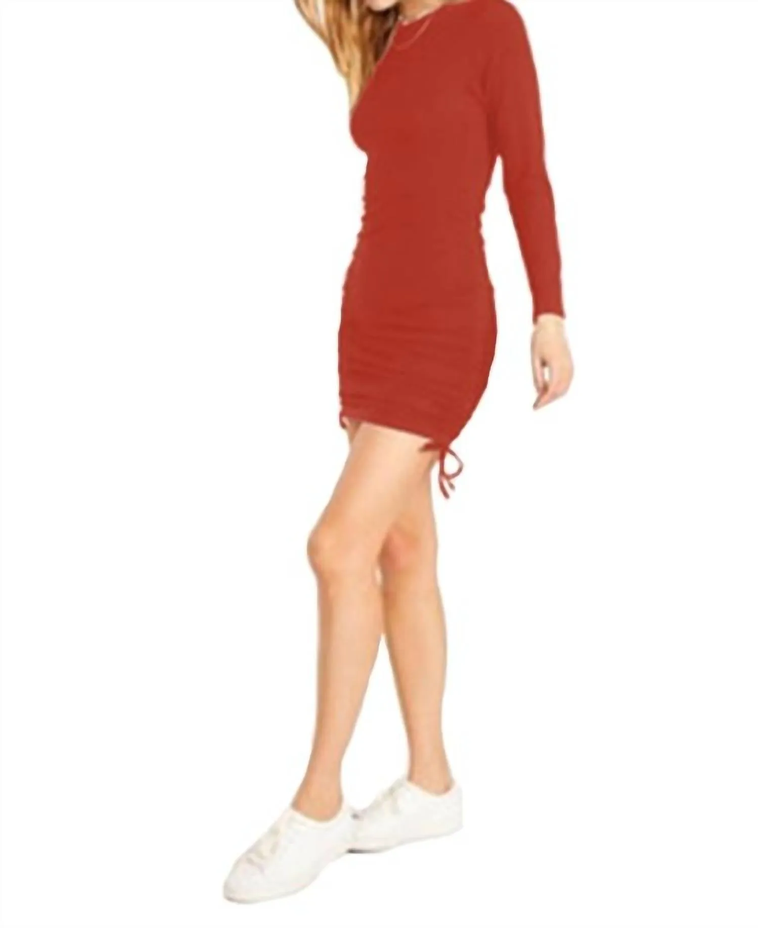 #1 Crush Mini Dress in Cognac