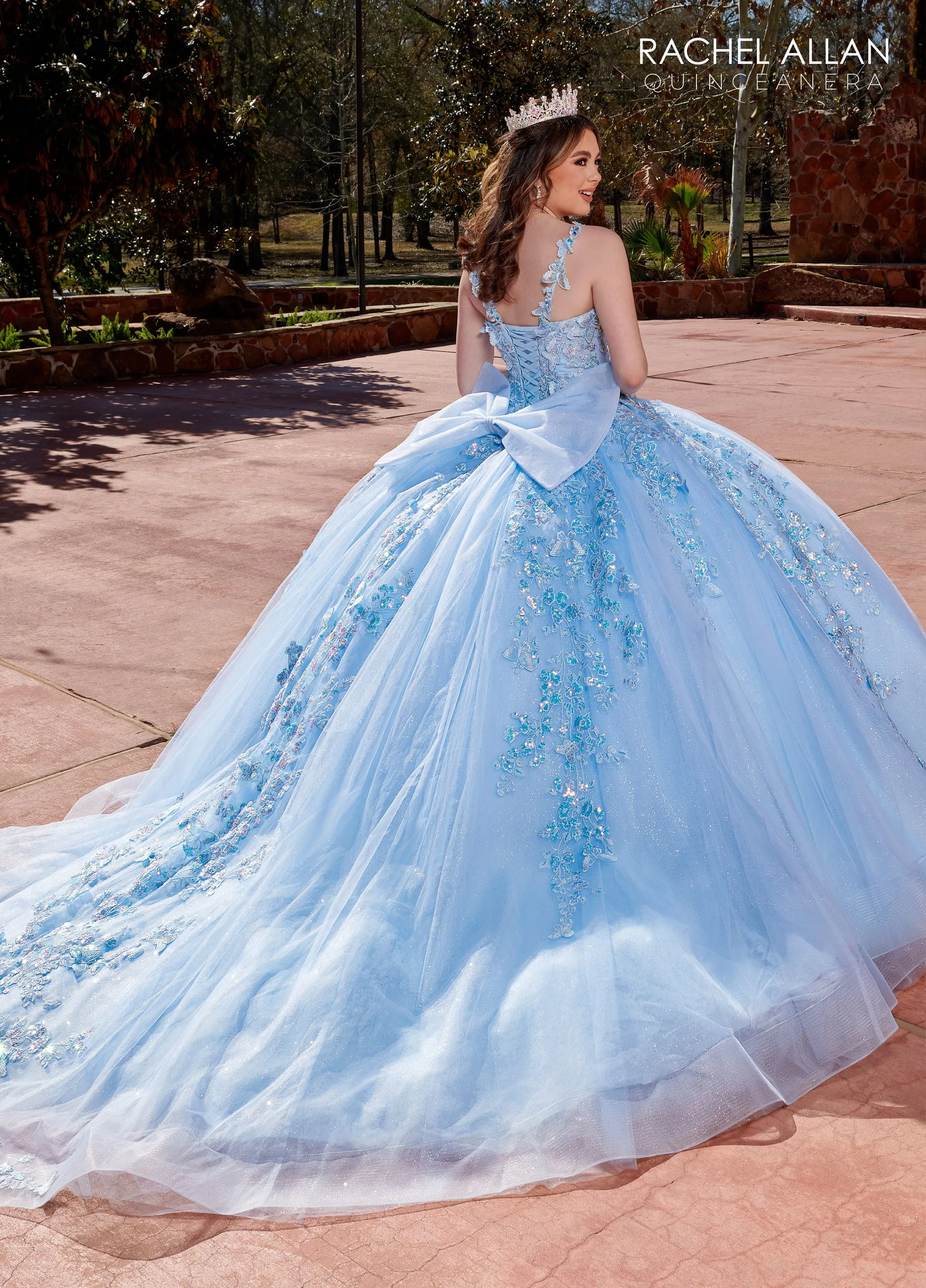 3D Butterfly Quinceanera Dress by Rachel Allan RQ2172