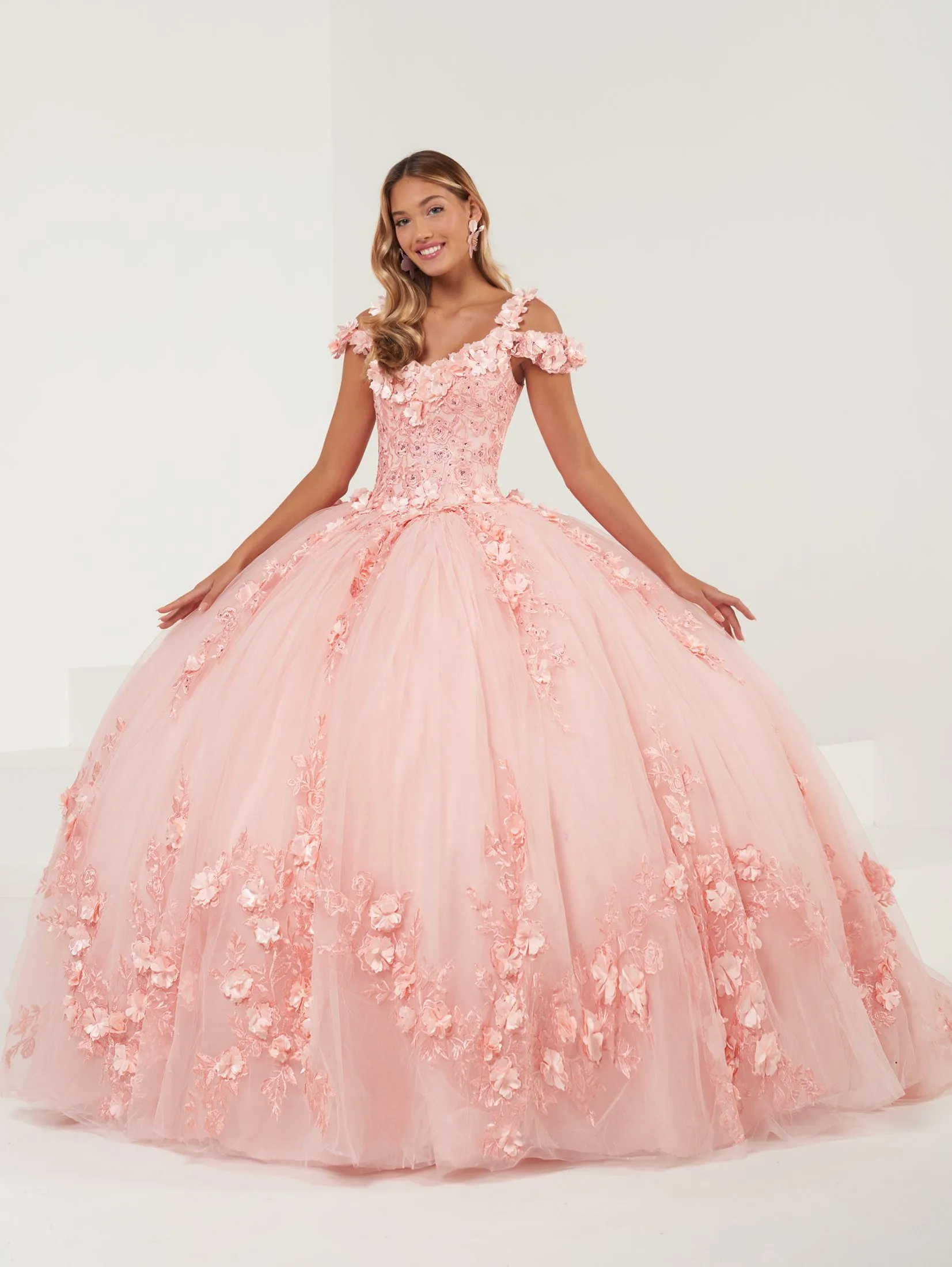 3D Floral Quinceanera Dress by House of Wu 26991