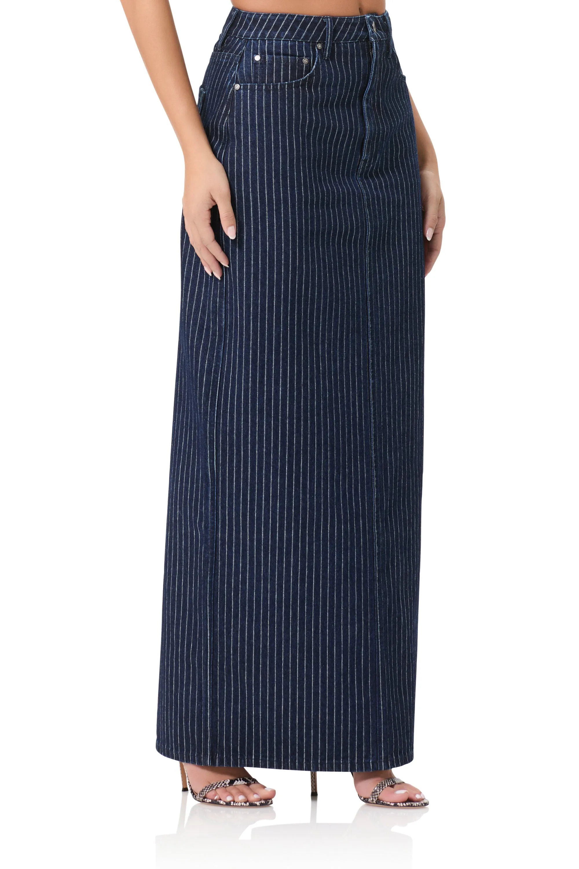 Amiri Maxi Skirt - Dark Wash