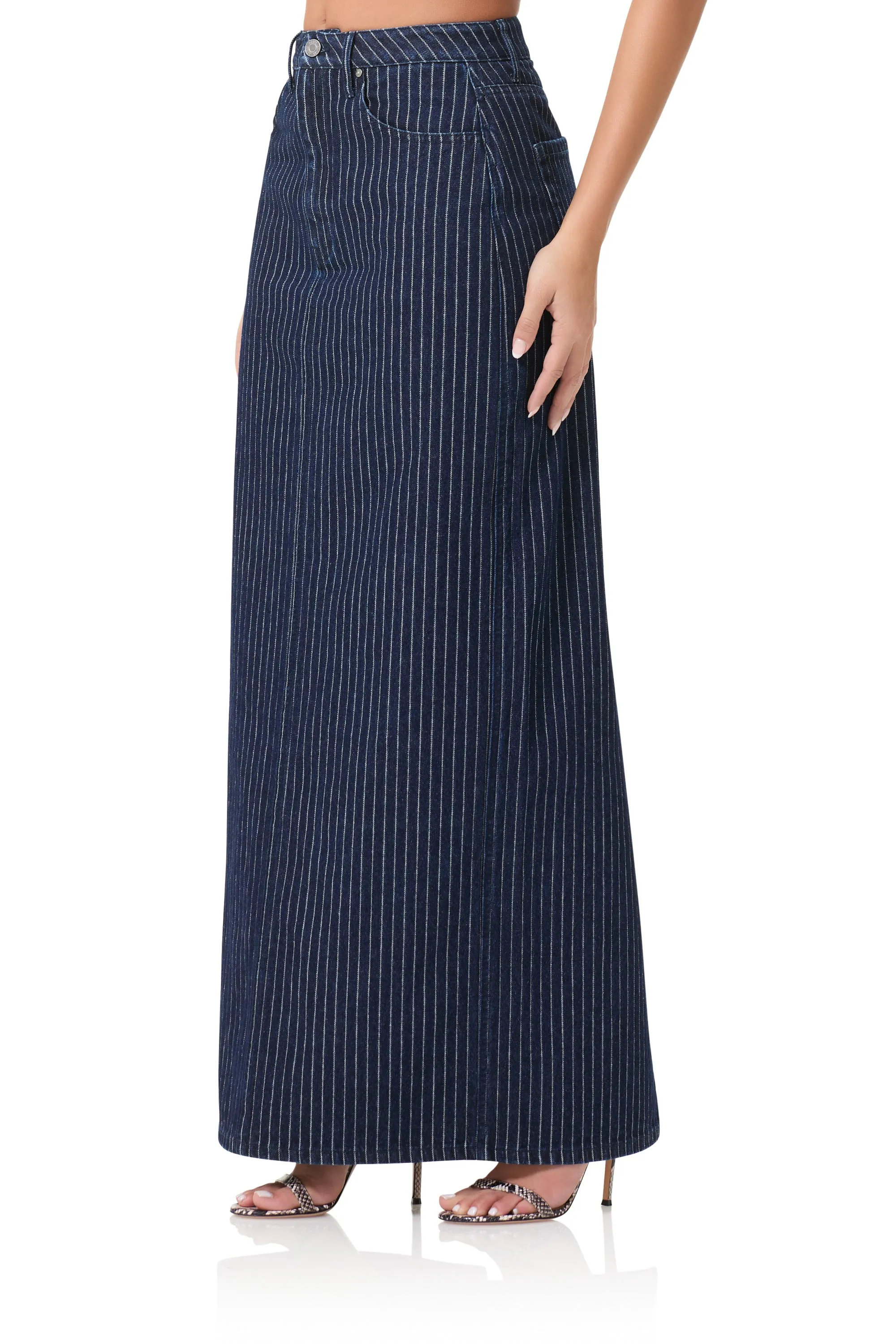 Amiri Maxi Skirt - Dark Wash