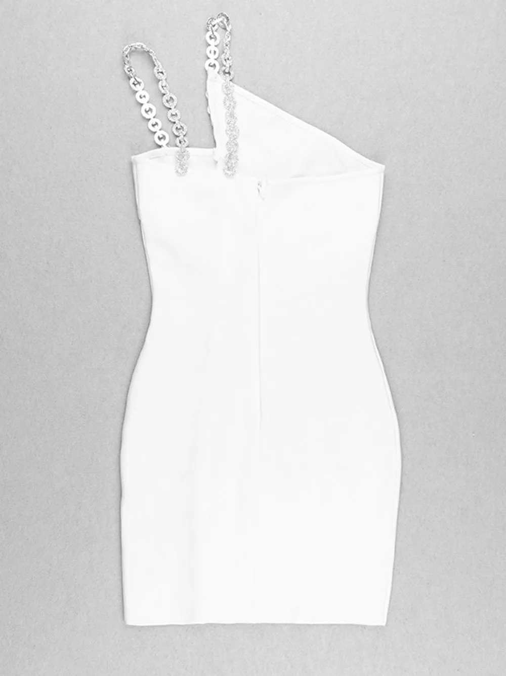 ARDA Chains Mini Dress w Neckless in White