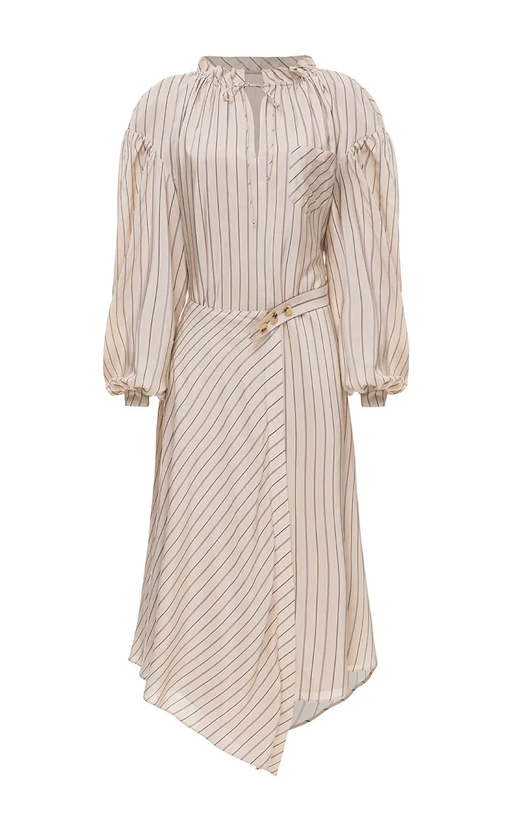 Asymmetric wrap dress