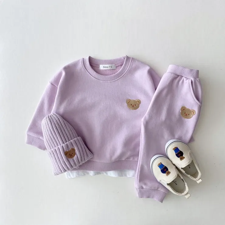 Autumn Sweatshirt and Pants Set for Babies and Toddlers