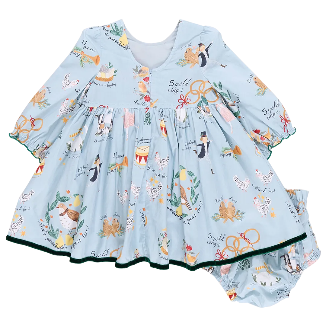 Baby Girls Amma Dress Set - 12 Days of Christmas