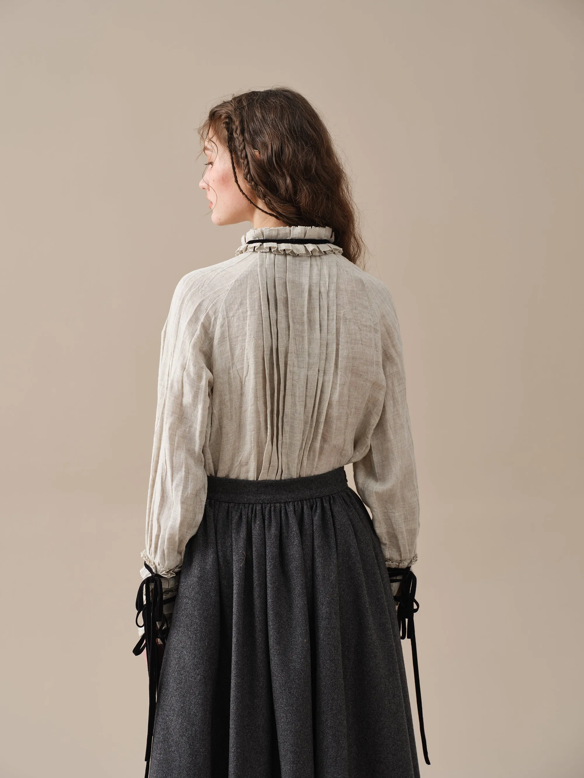 Beth 13 |tied wool skirt