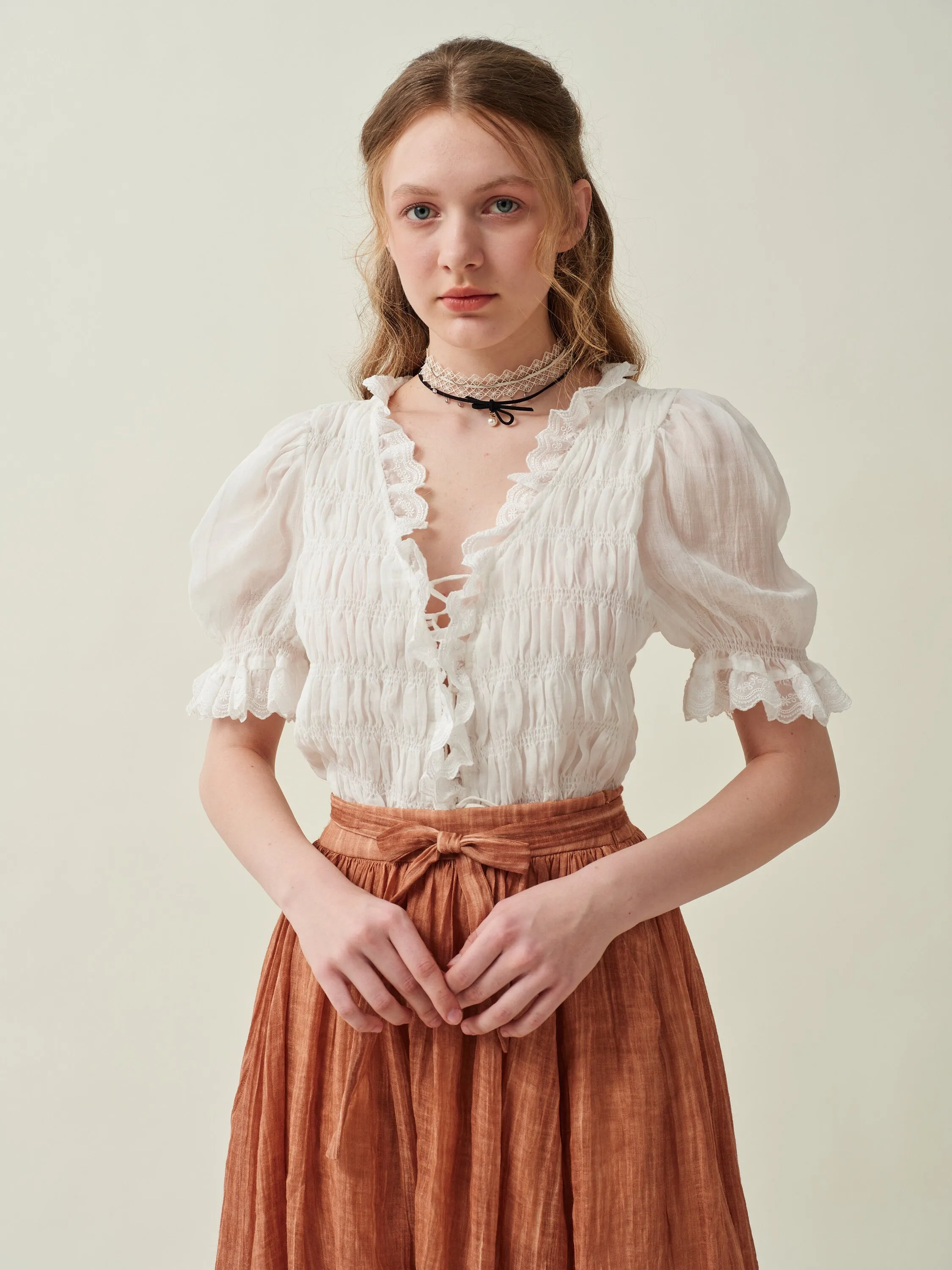 Beth 15 | flowy linen skirt