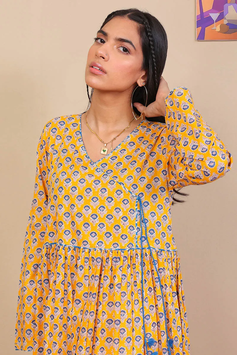 Block Printed Saga Dress