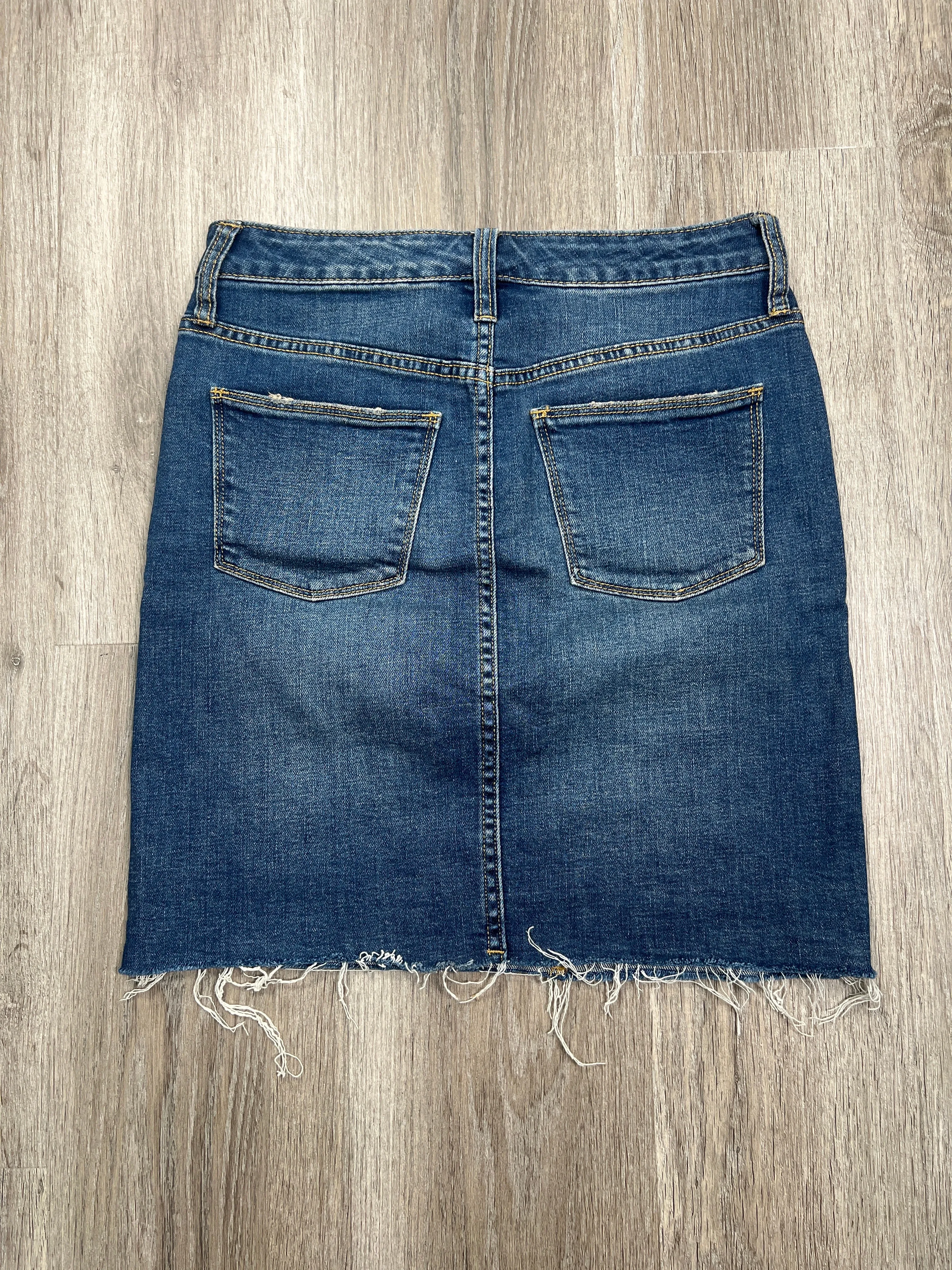 Blue Denim Skirt Mini & Short Universal Thread, Size S