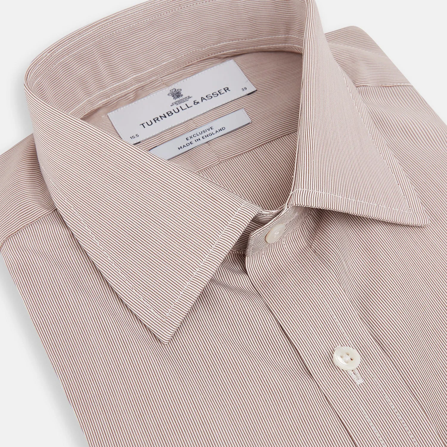 Burgundy Hairline Stripe Mayfair Shirt