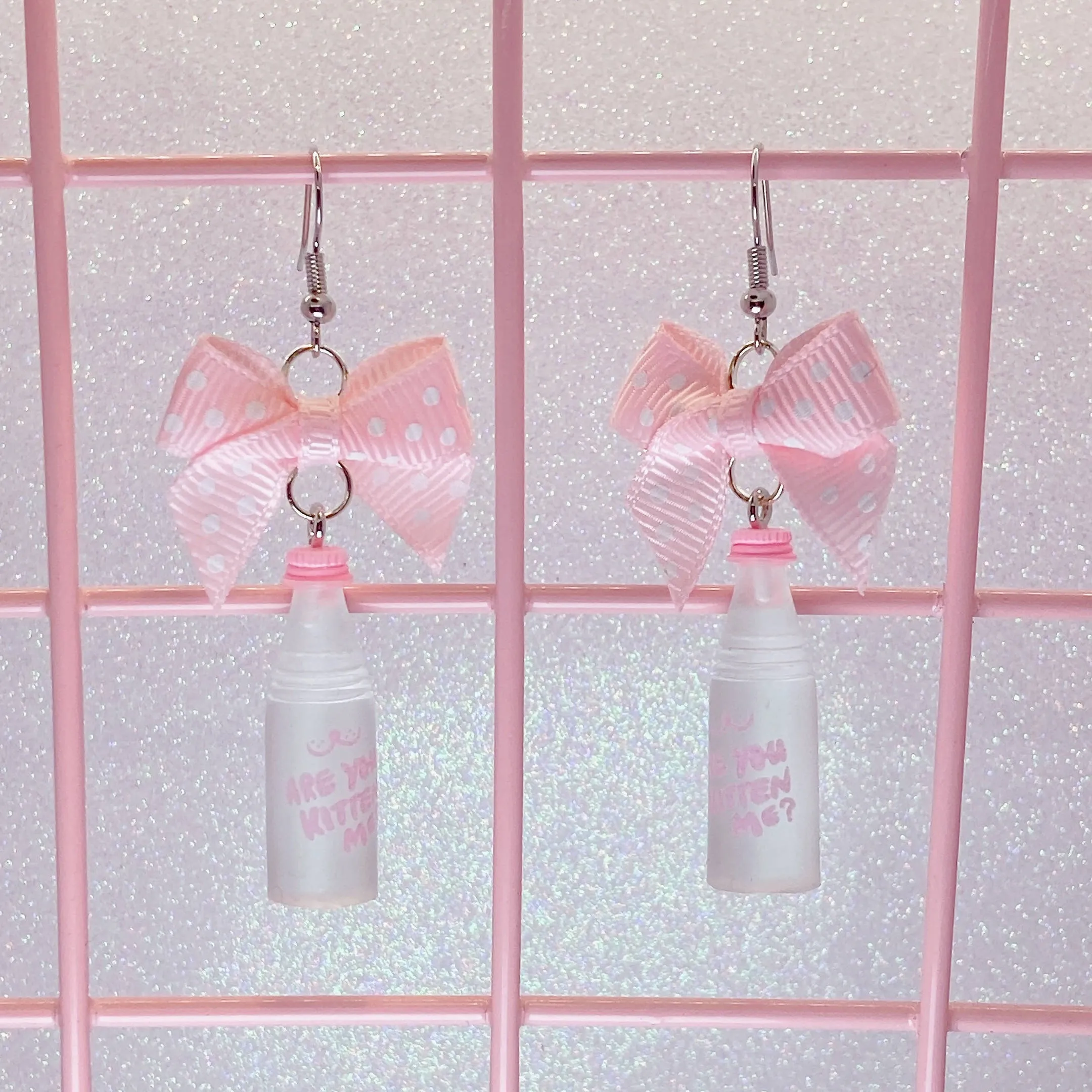 Cat Soda Earrings (3 Colors)