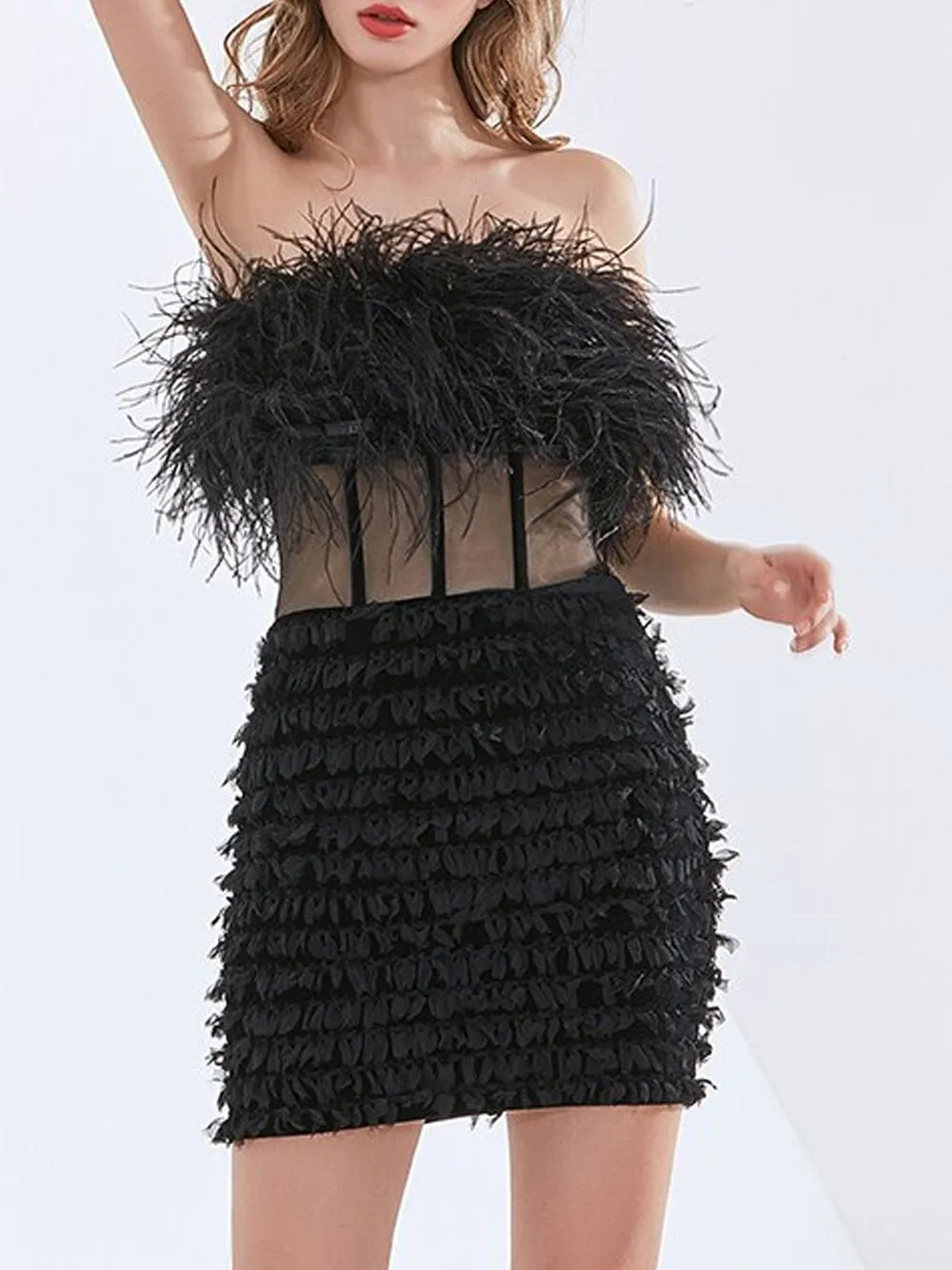 CIERA Feathers Dress