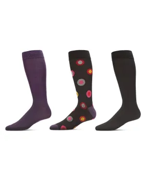 Circle Fill Men's Cotton Blend Crew Sock 3 Pack