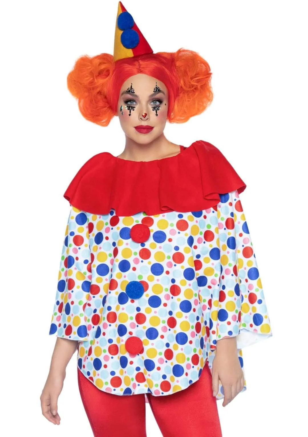 Clown Costume Poncho Set