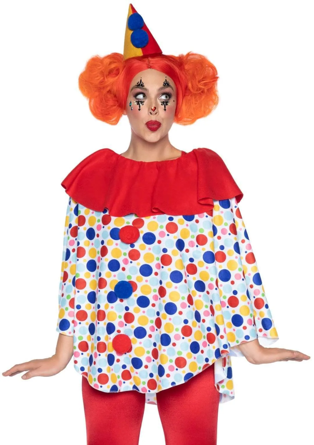 Clown Costume Poncho Set