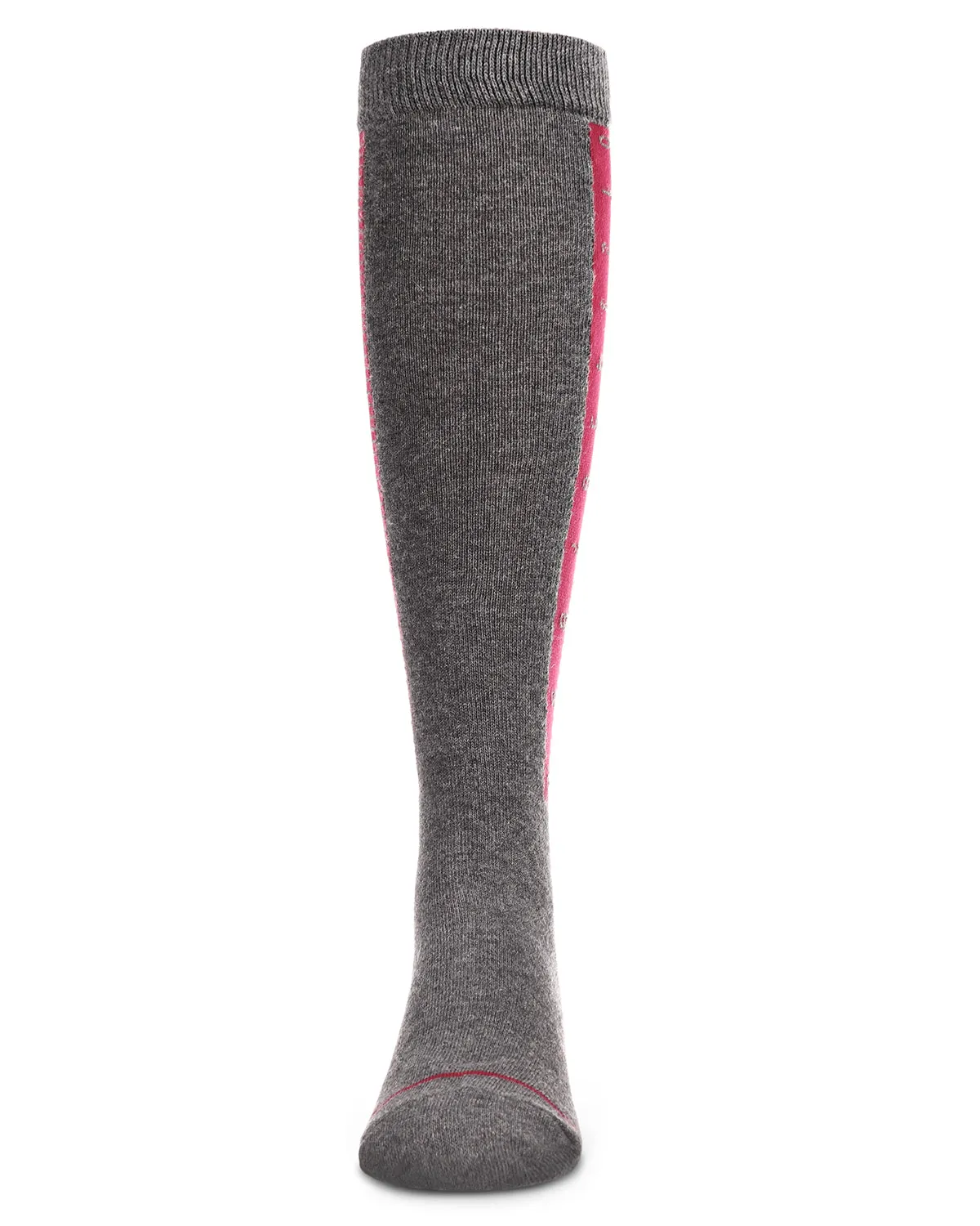 Cotton Blend Ruler Knee High Socks