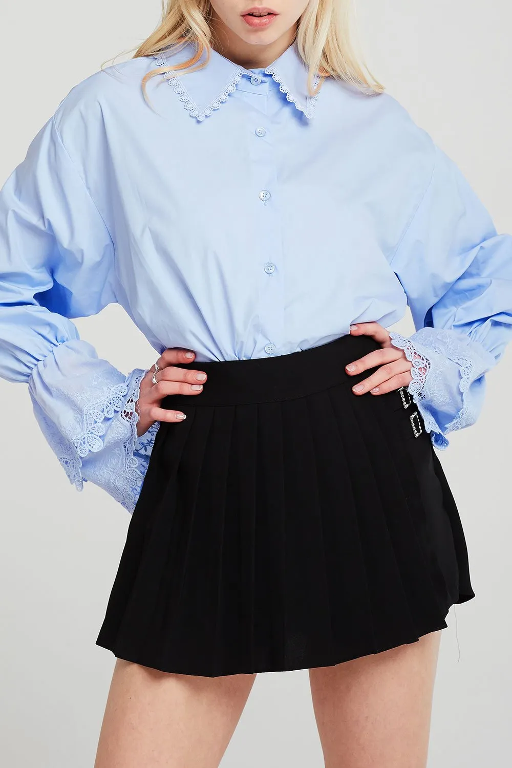 Danna Pleated Skater Skirt