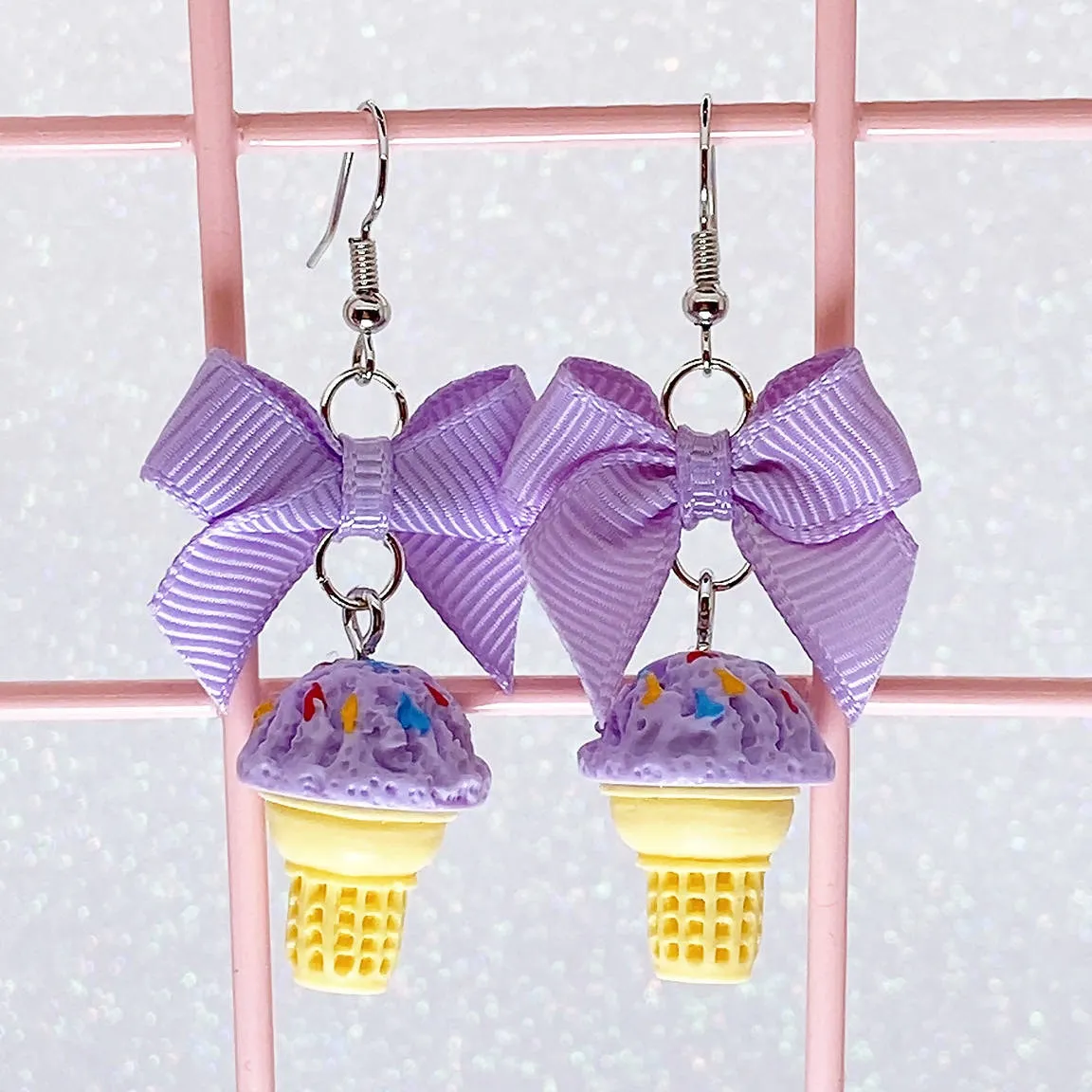 Dreamy Creamy Cake Cone Earrings (6 Colors)