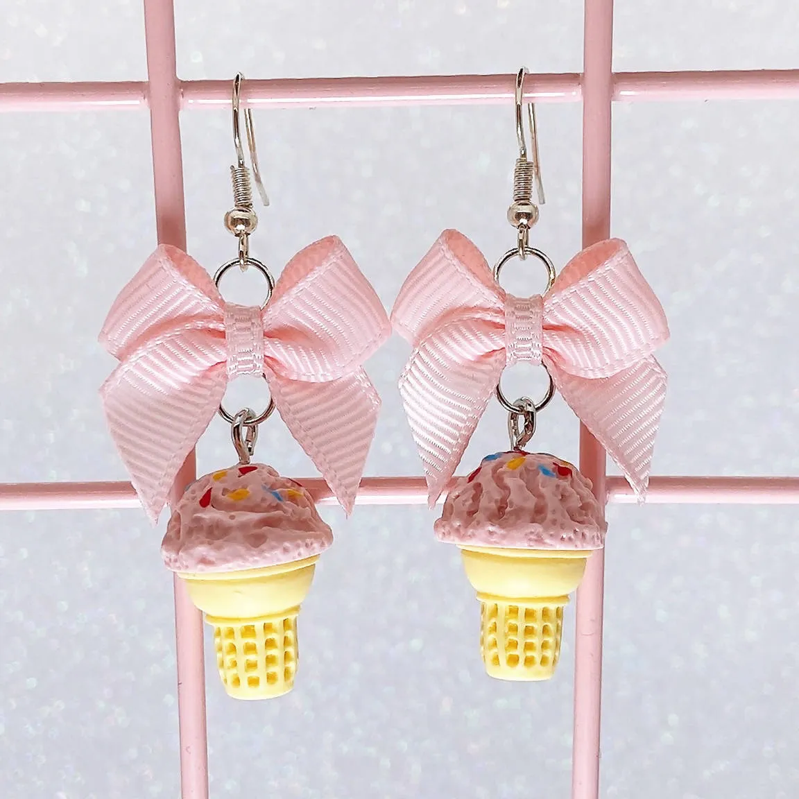 Dreamy Creamy Cake Cone Earrings (6 Colors)