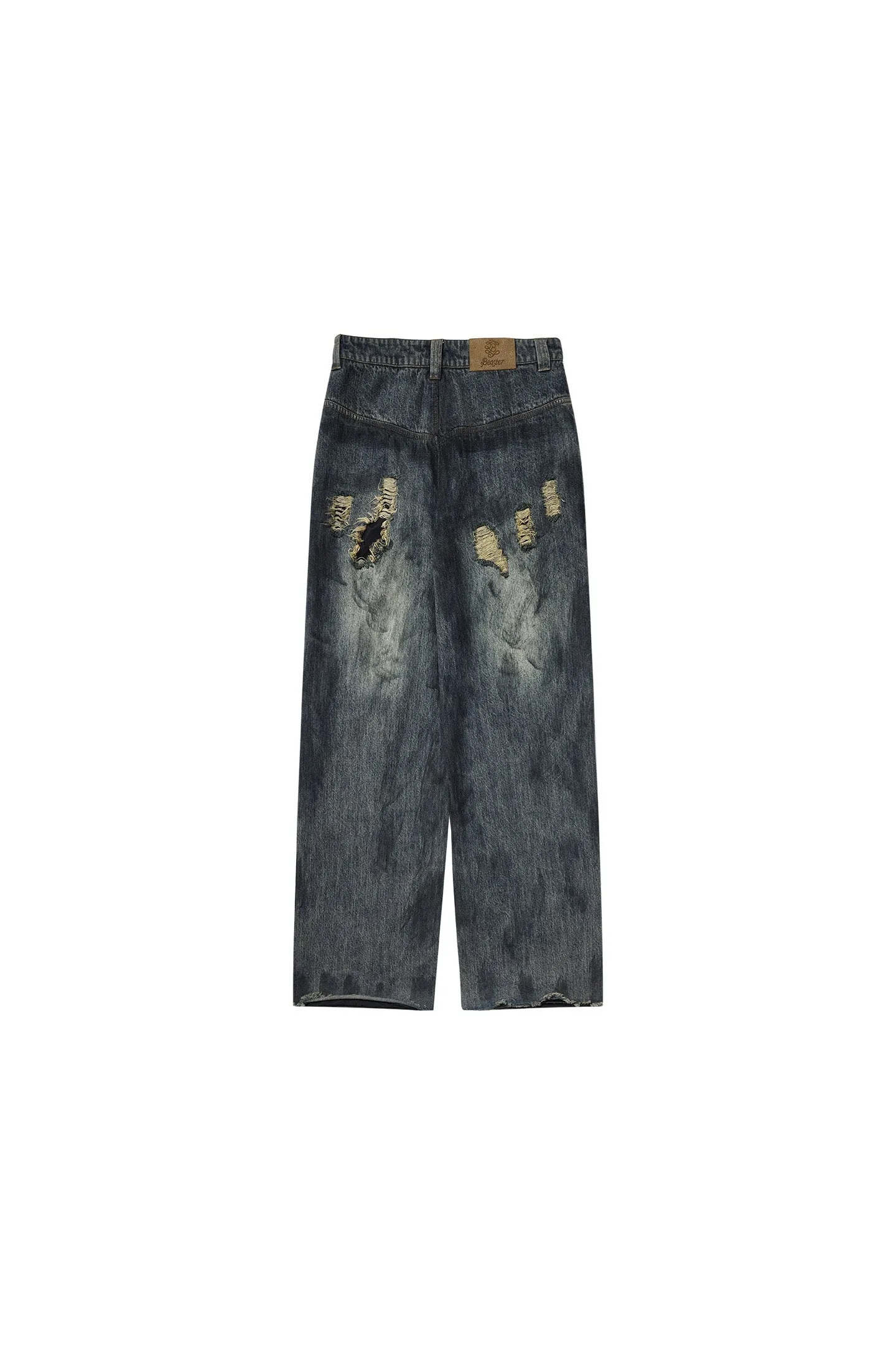 Fashionable Versatile Multiple Holes Jeans