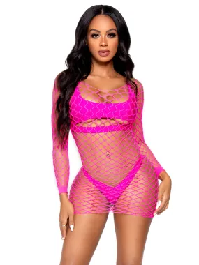 Find Me In Paradise Net Mini Dress