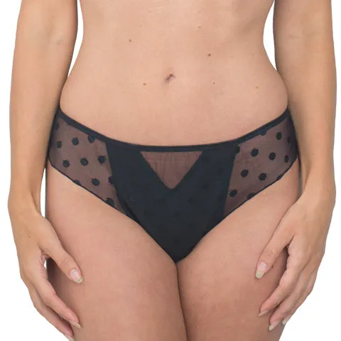 Fit Fully Yours Carmen Polka Dot Tanga Black