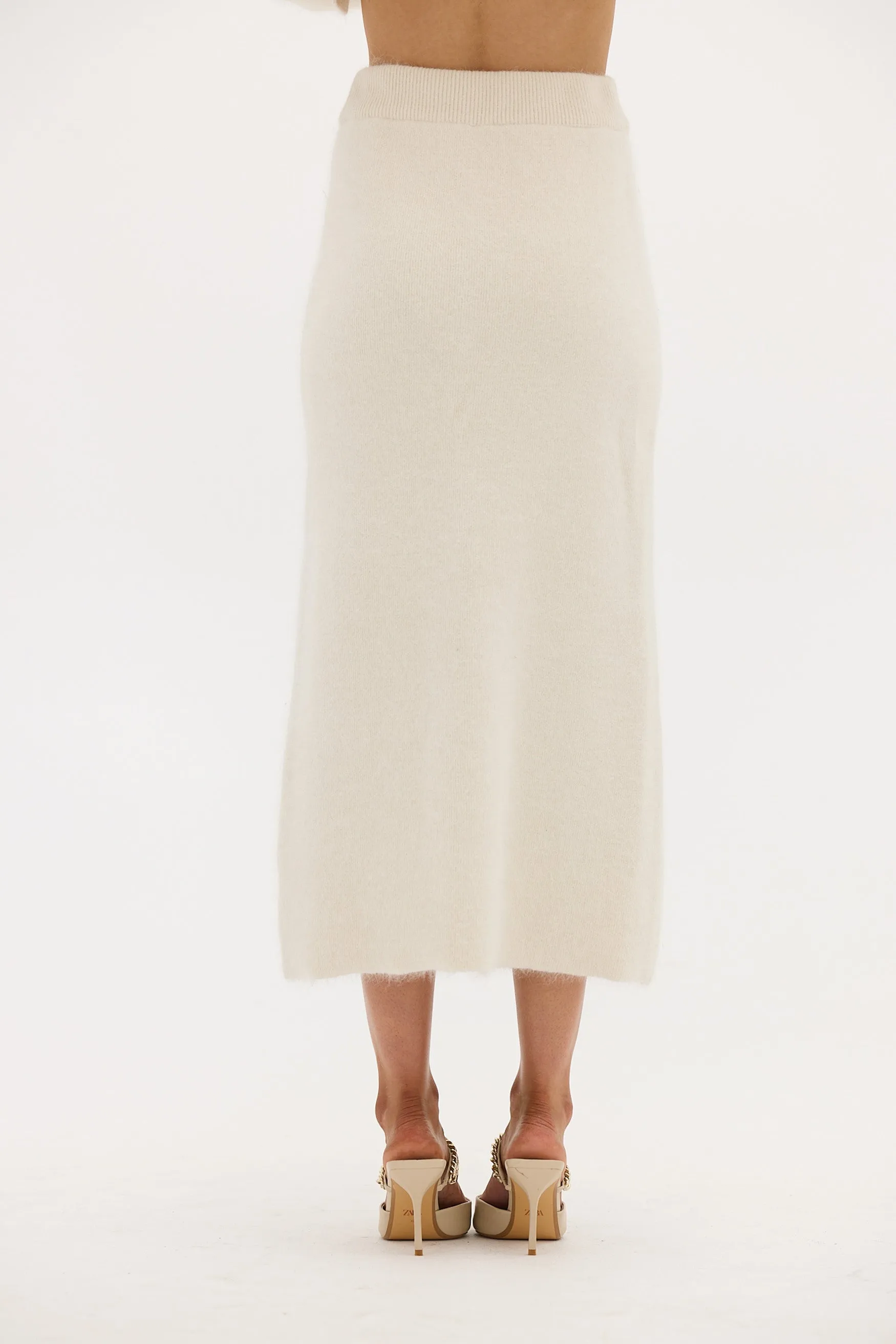 Frankie Knit Skirt - Ivory