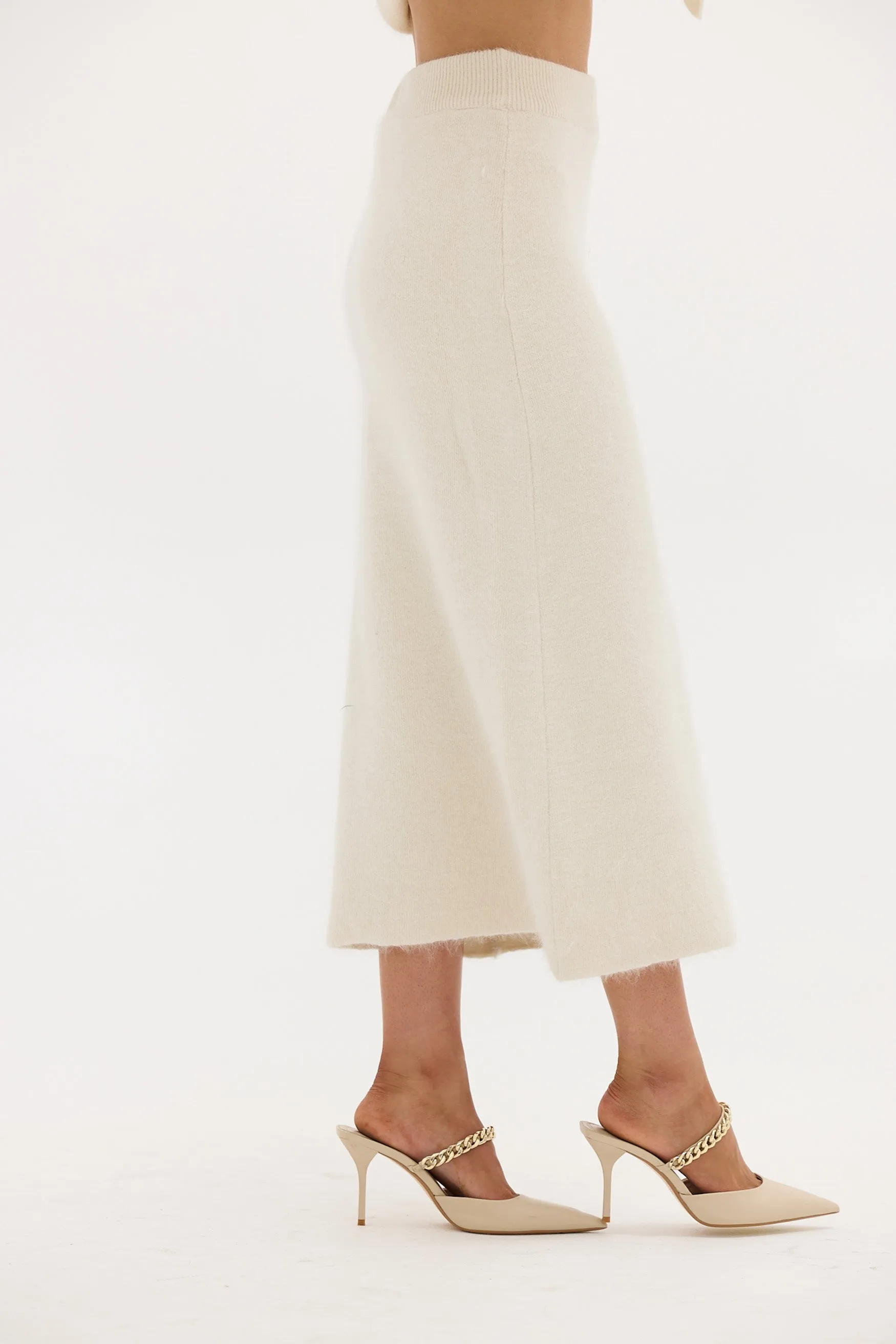 Frankie Knit Skirt - Ivory