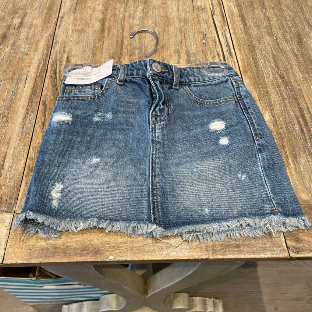 Gap distressed Deinm ajst/wst Ctn Skirt 5Y