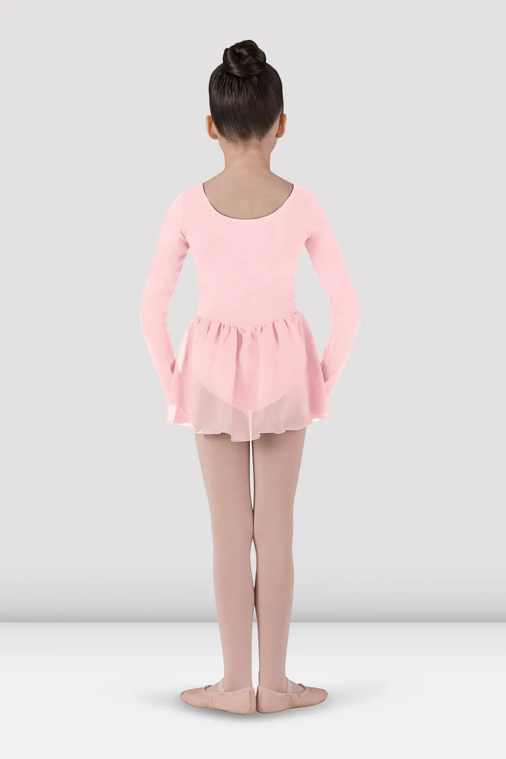 Girls Long Sleeve Skirted Leotard