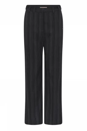 Gustav Esta Navy Wide Leg Stripe Trousers