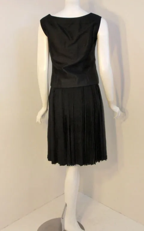 JAMES GALANOS 3 pc Jacket, Vest & Chiffon Skirt Set