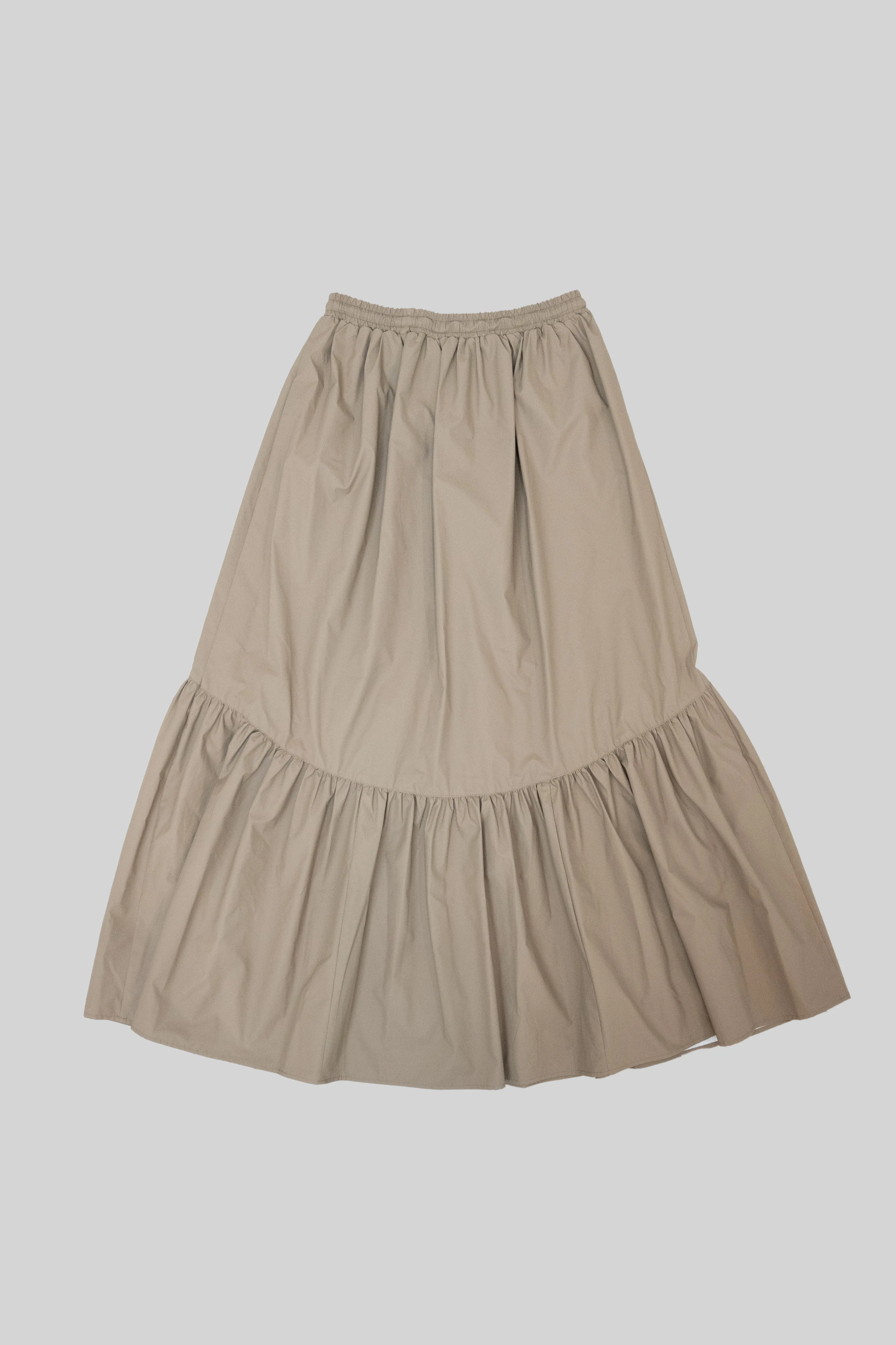 Leather-like Tiered Skirt