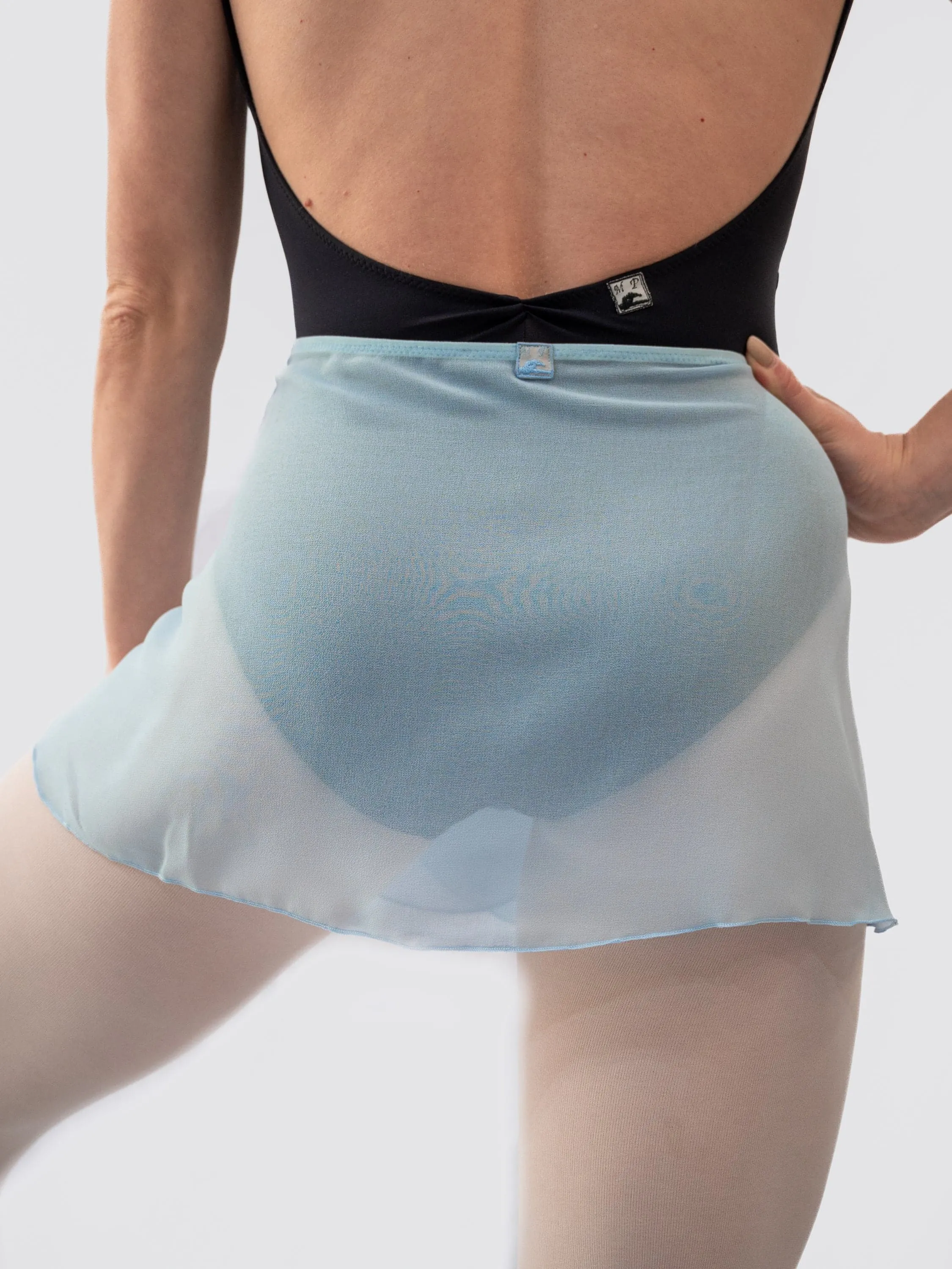 Light Blue Wrap Short Dance Skirt MP301