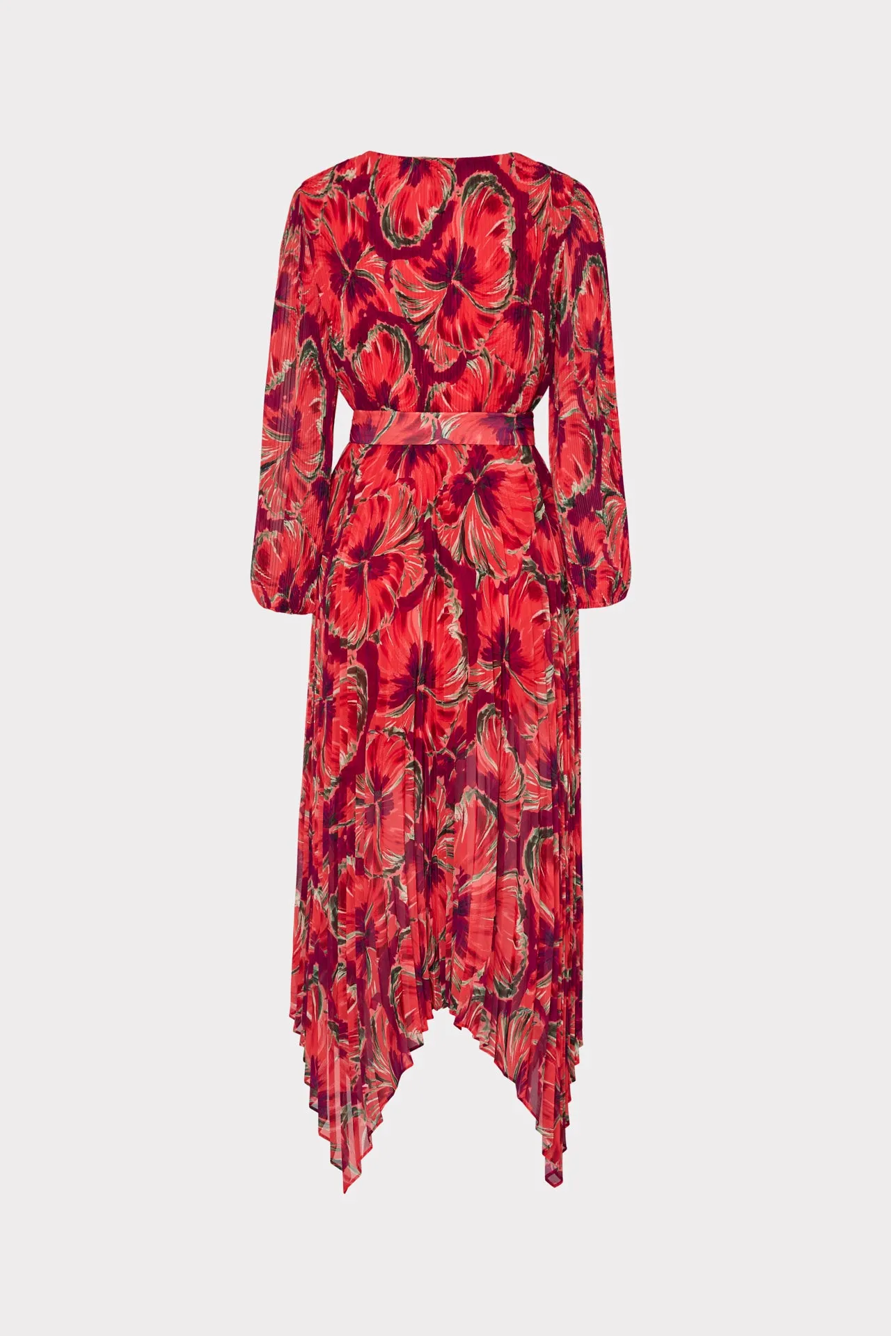 Liora Windmill Floral Pleated Dress