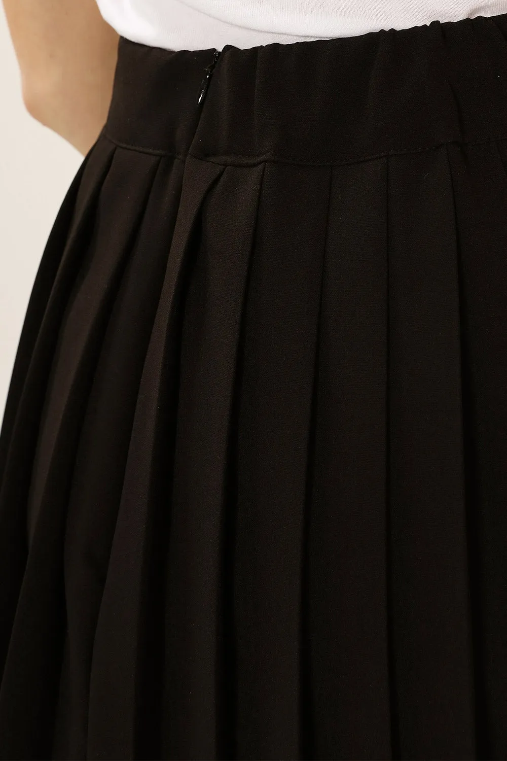 Logan Asymmetric Pleated Skirt