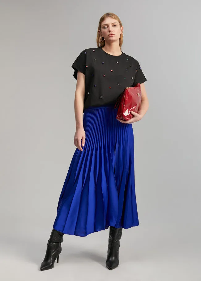 Lola Casademunt Lola Pleated Midi Skirt