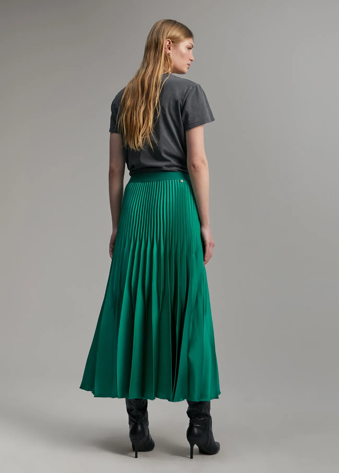 Lola Casademunt Lola Pleated Midi Skirt