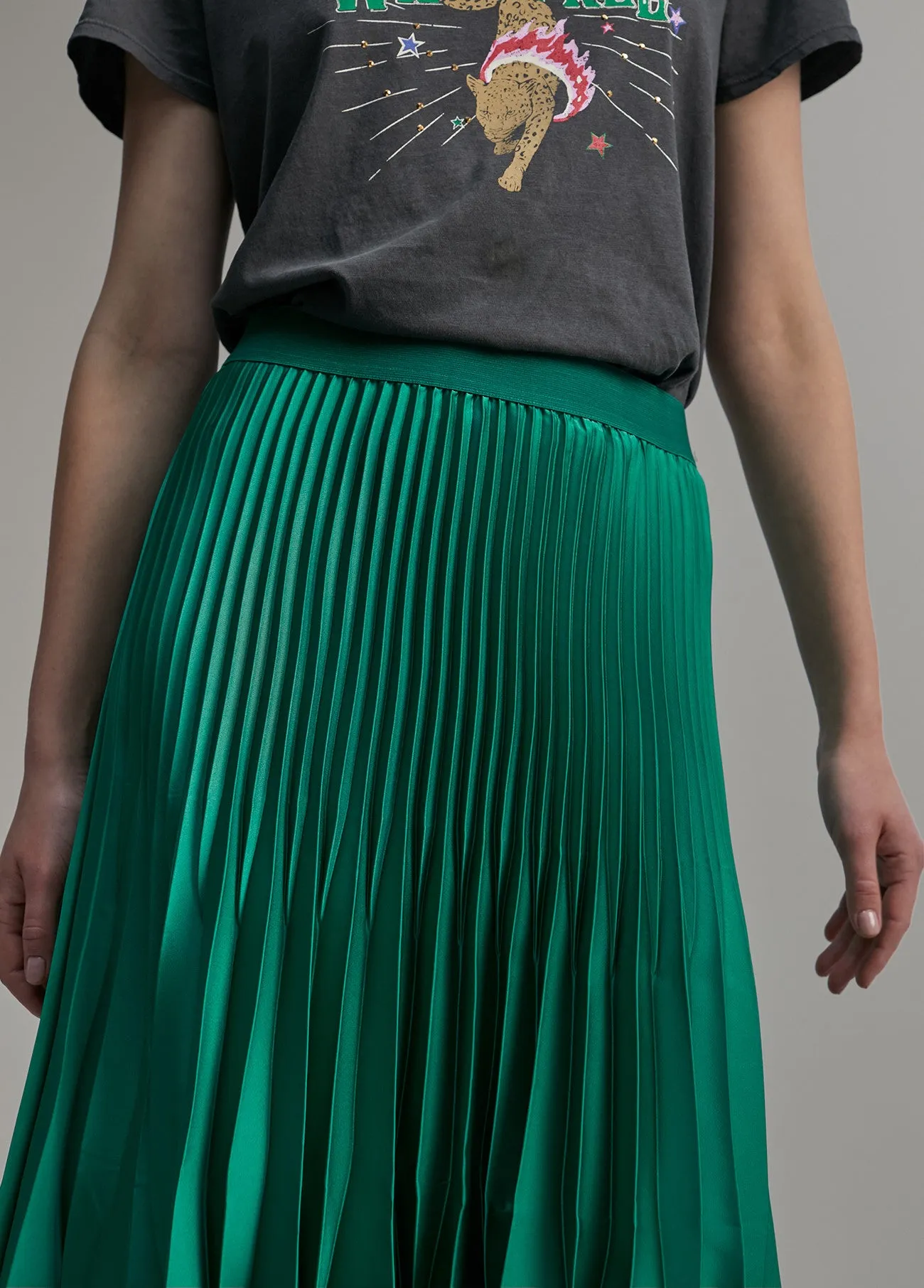 Lola Casademunt Lola Pleated Midi Skirt