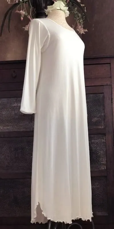 Long Sleeve Long Gown Interlock