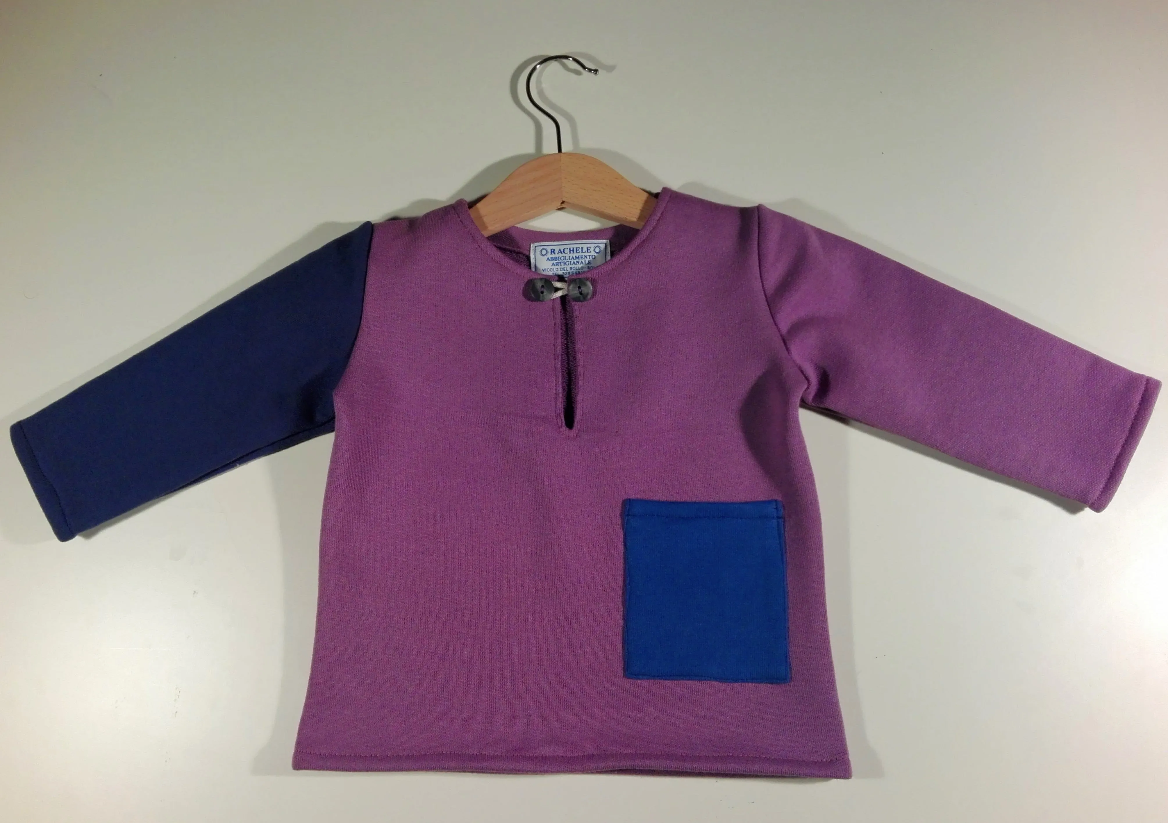 Long-sleeved sweater in cotton (thick) Only small sizes