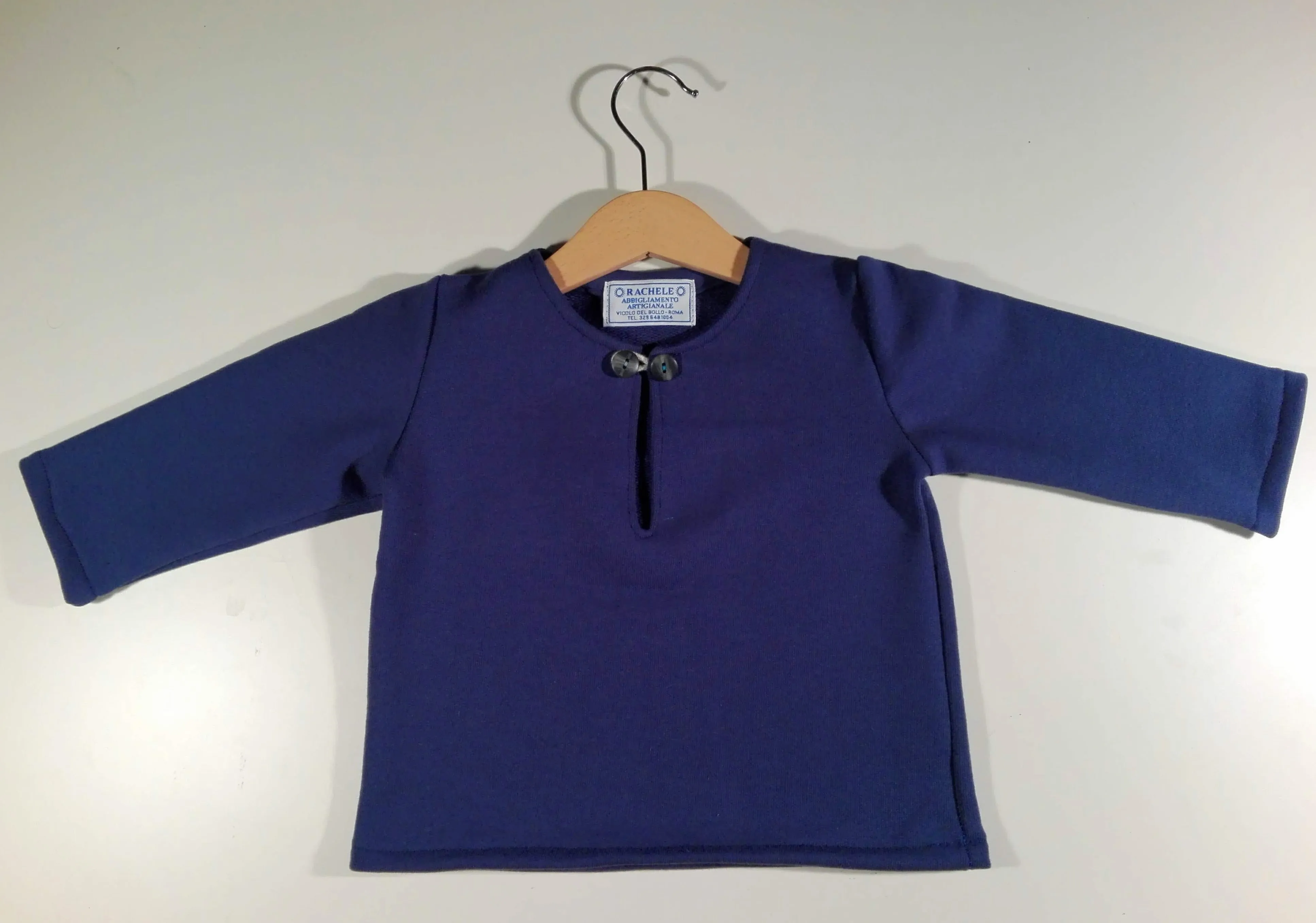 Long-sleeved sweater in cotton (thick) Only small sizes