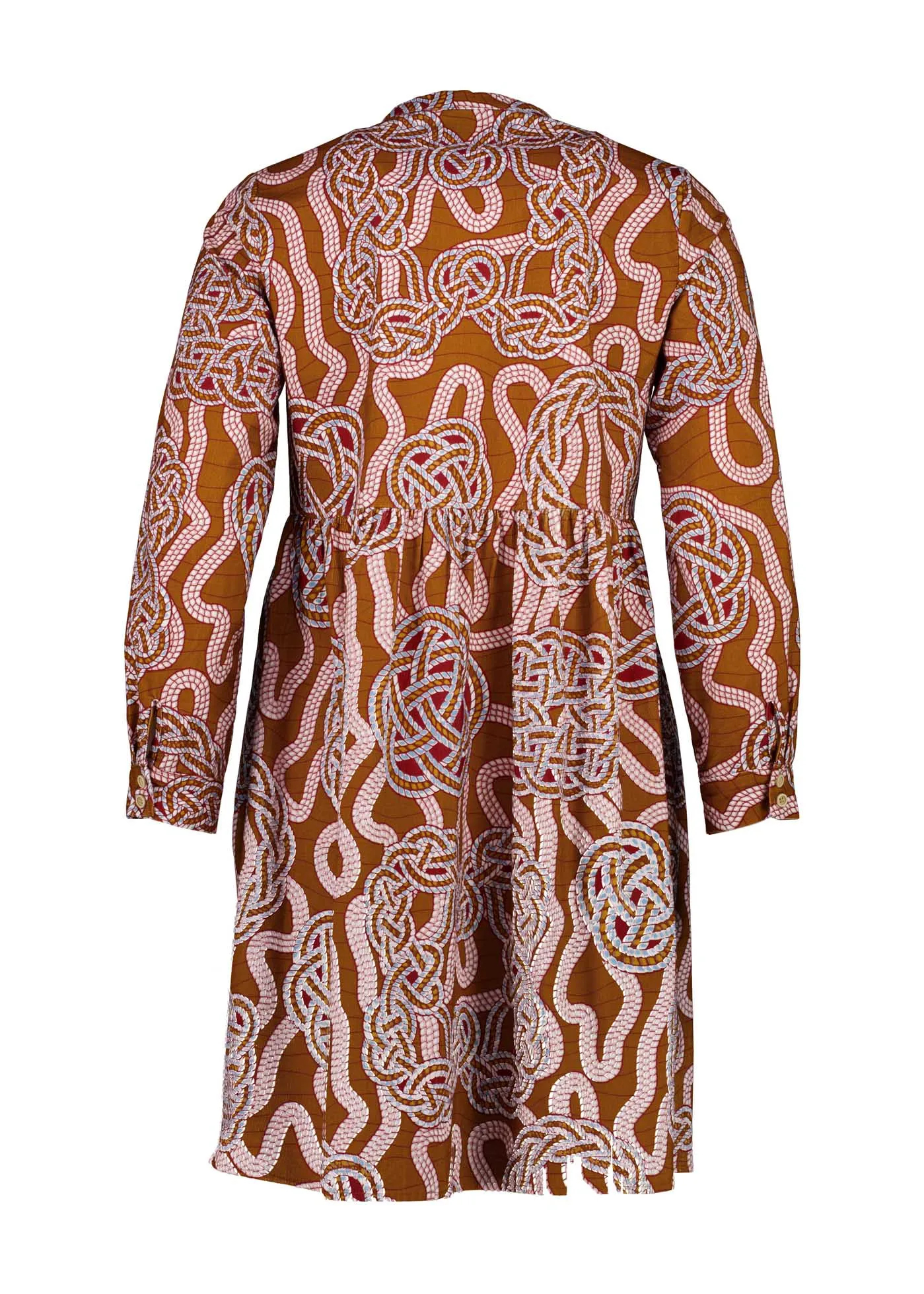 Loveknots Tunic Dress Caramel in Fine Cord