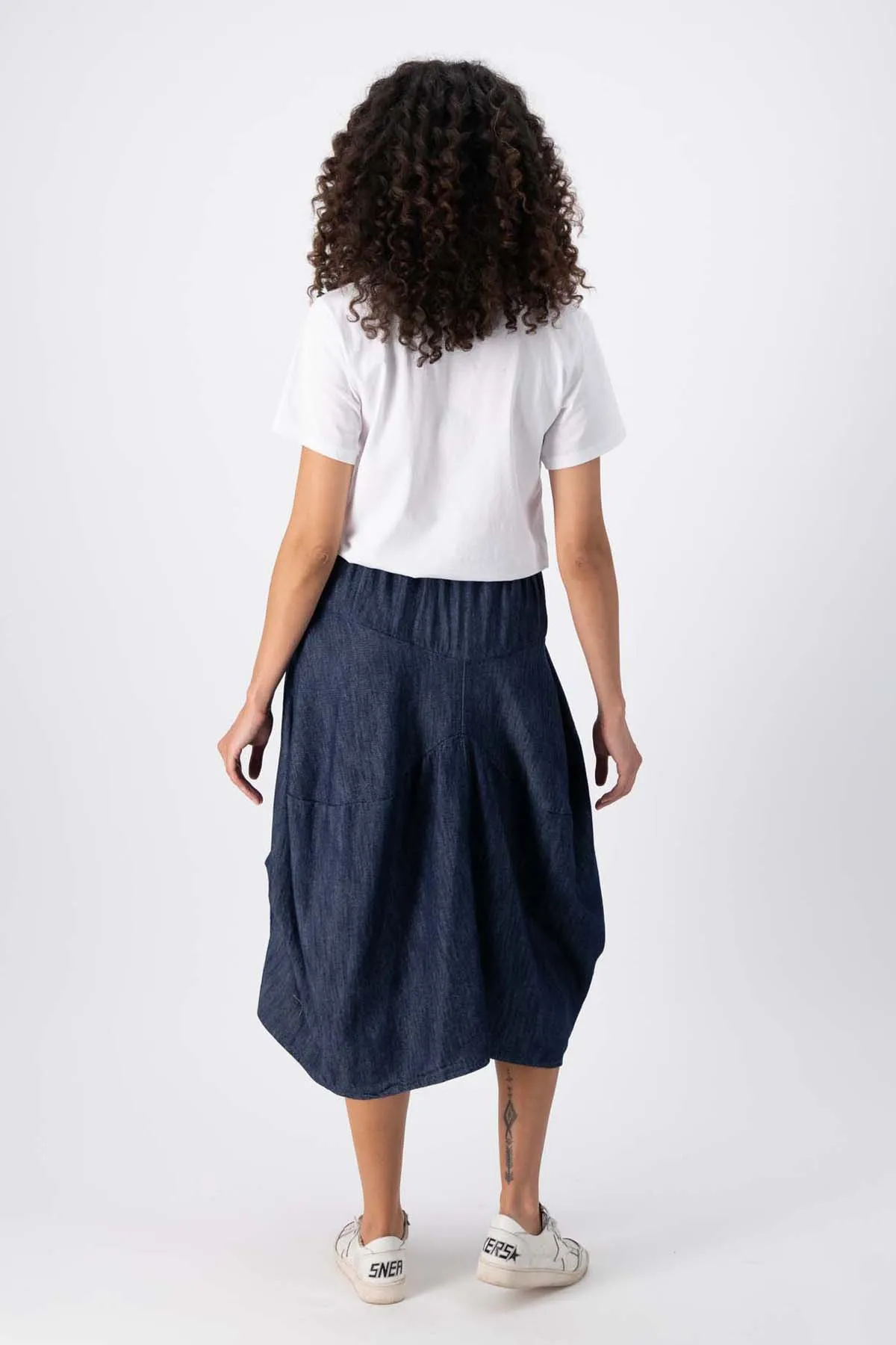 Milwaukee Classic Denim Skirt Dark Wash