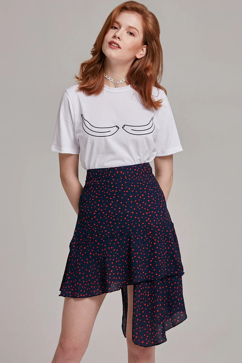 Misty Polka Dot Skirt