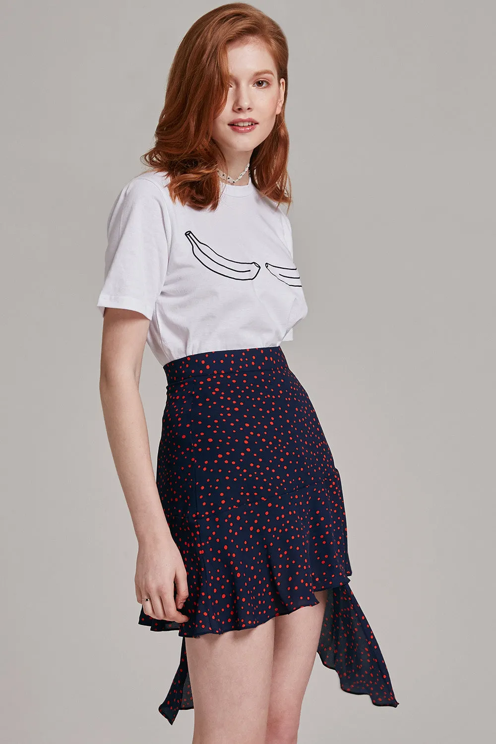 Misty Polka Dot Skirt