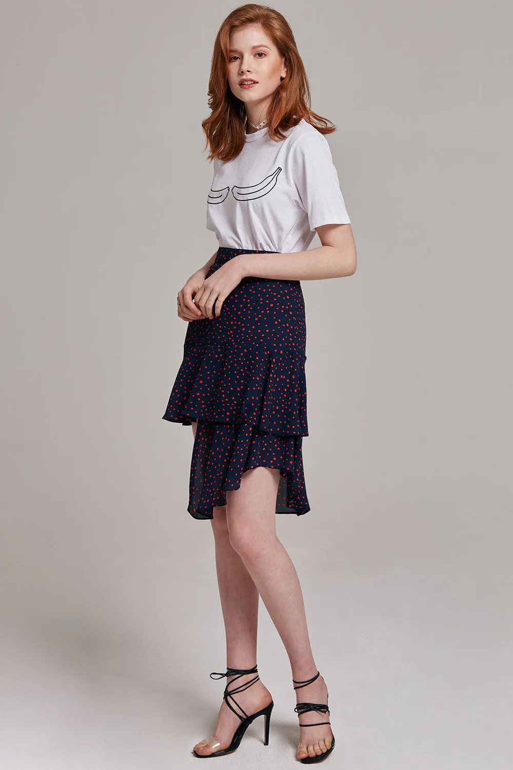 Misty Polka Dot Skirt