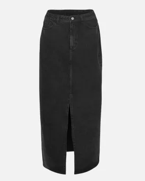 MSCH Ada Slim Fit Denim Skirt in Black Wash