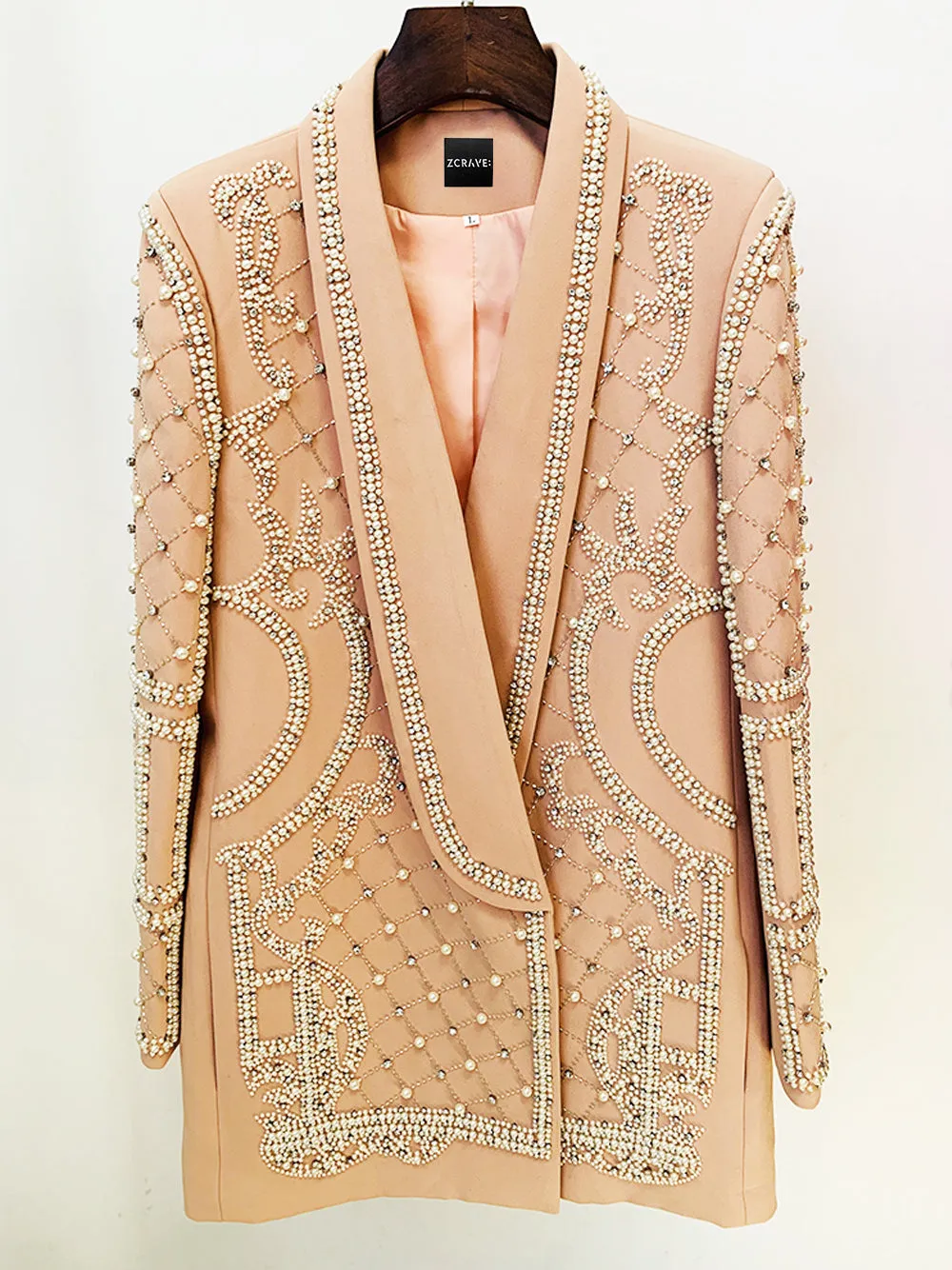 NAUTA Pearls Beaded Blazer Dress