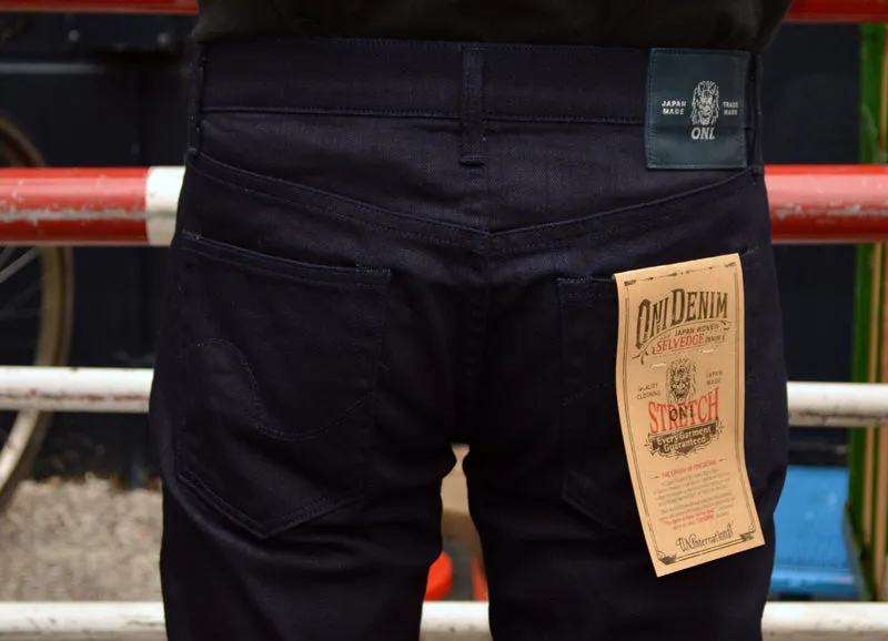 ONI DENIM "526S-IDBK" 11oz High Power Stretch Denim Semi Tight Straight